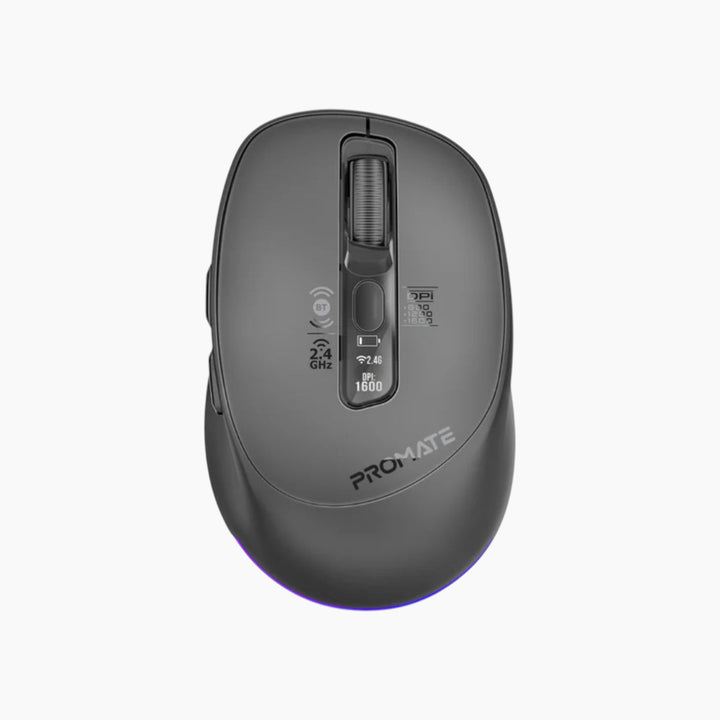 PROMATE Blix-3M Silent-Click Triple-Mode Rechargeable Mouse