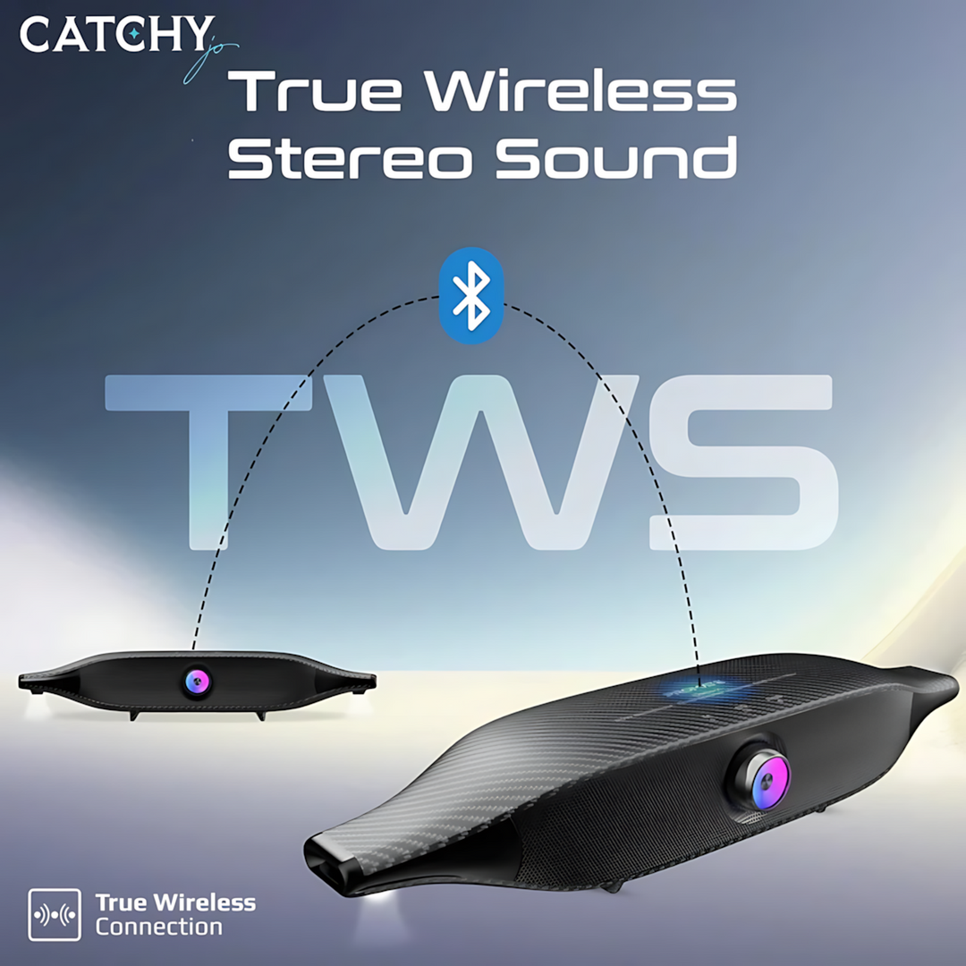 PROMATE Delta-X 20W wireless speaker with RGB lighting