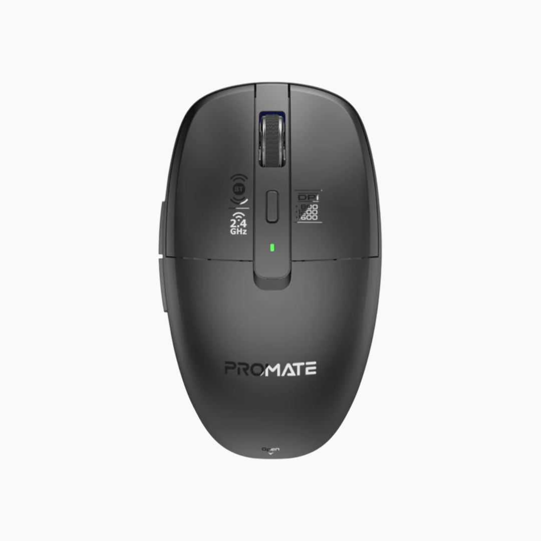 PROMATE Flixi Dual Mode Wireless Mouse With Rechargeable Battery
