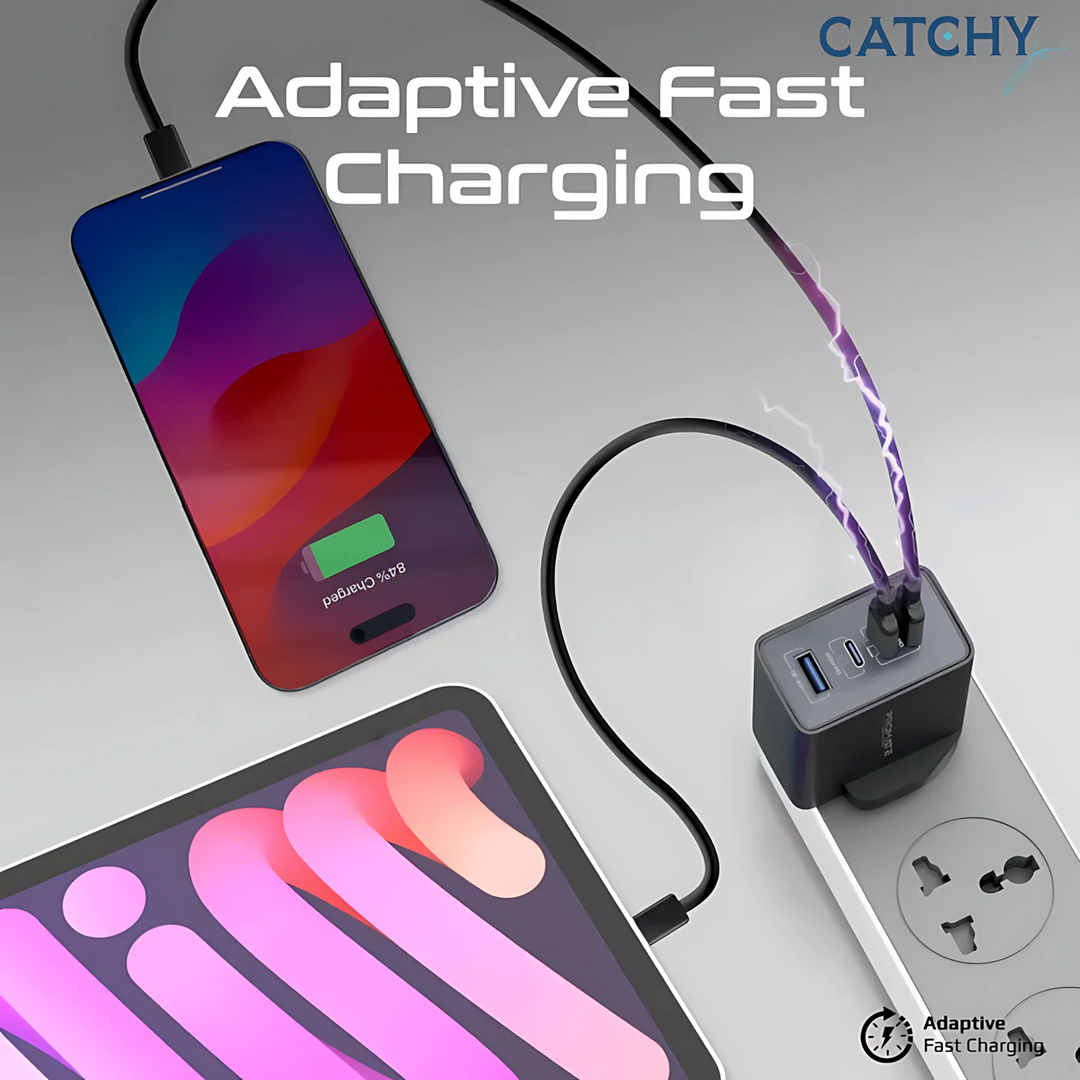 Promate GaNPort4-67W 67W dual USB-C power adapter