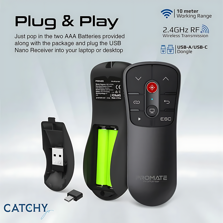 PROMATE ProPointer wireless presenter for presentations