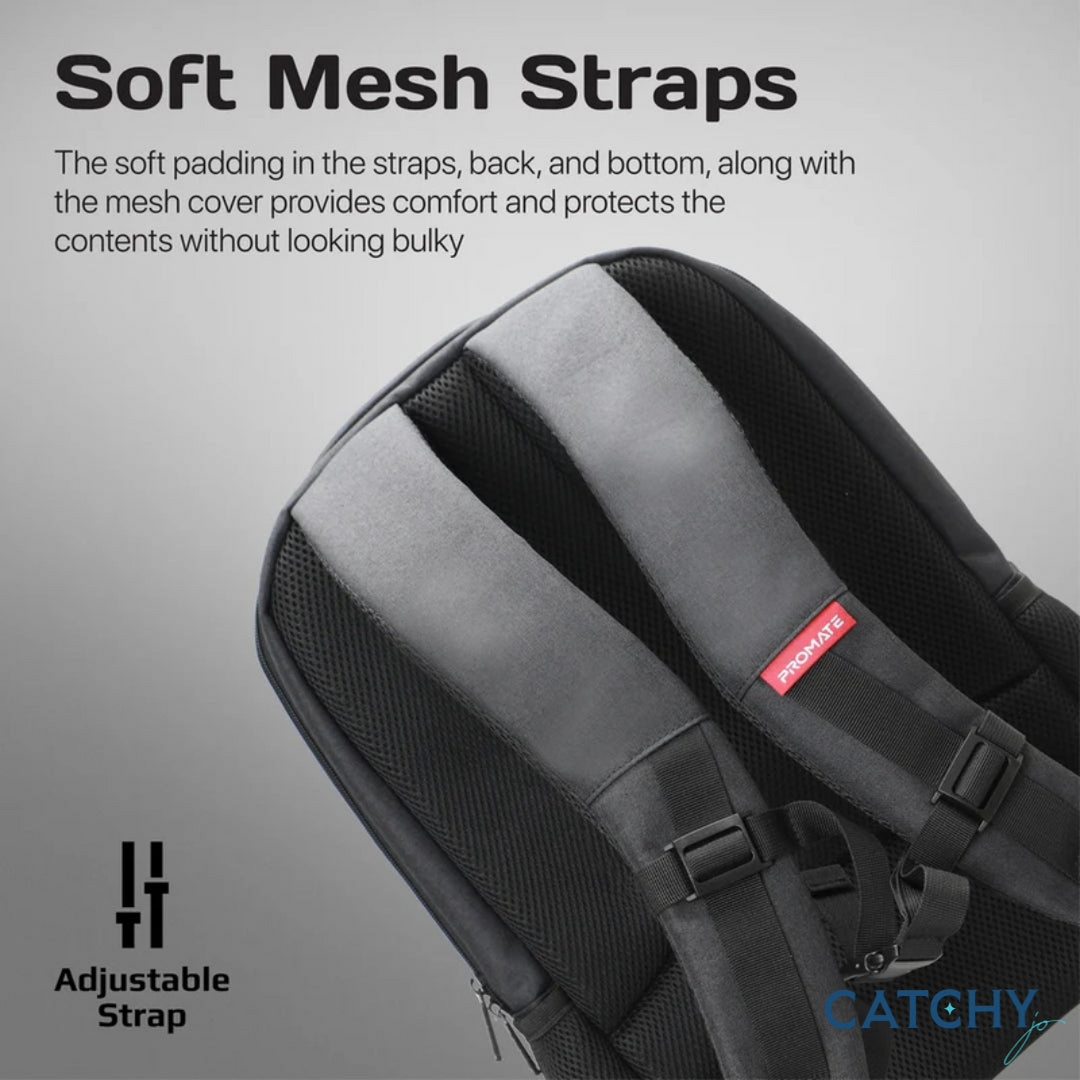 PROMATE Satchel-BP laptop backpack with padded mesh shoulder straps