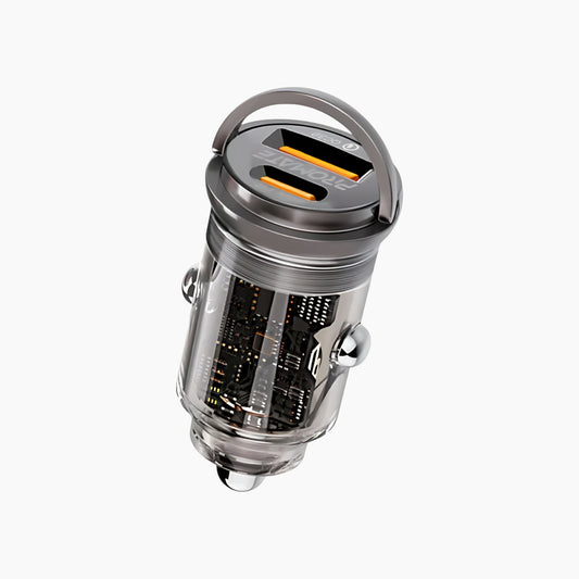 PROMATE TransDrive-65W Transparent Mini Car Charger