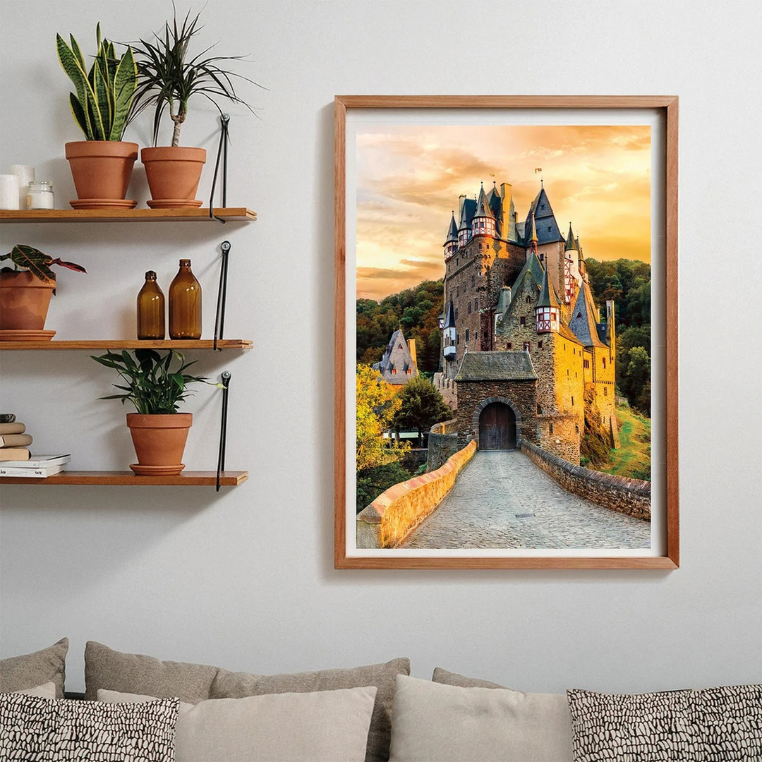 Clementoni Hqc Golden Hour At Eltz Castle Puzzle - 1000 Pcs