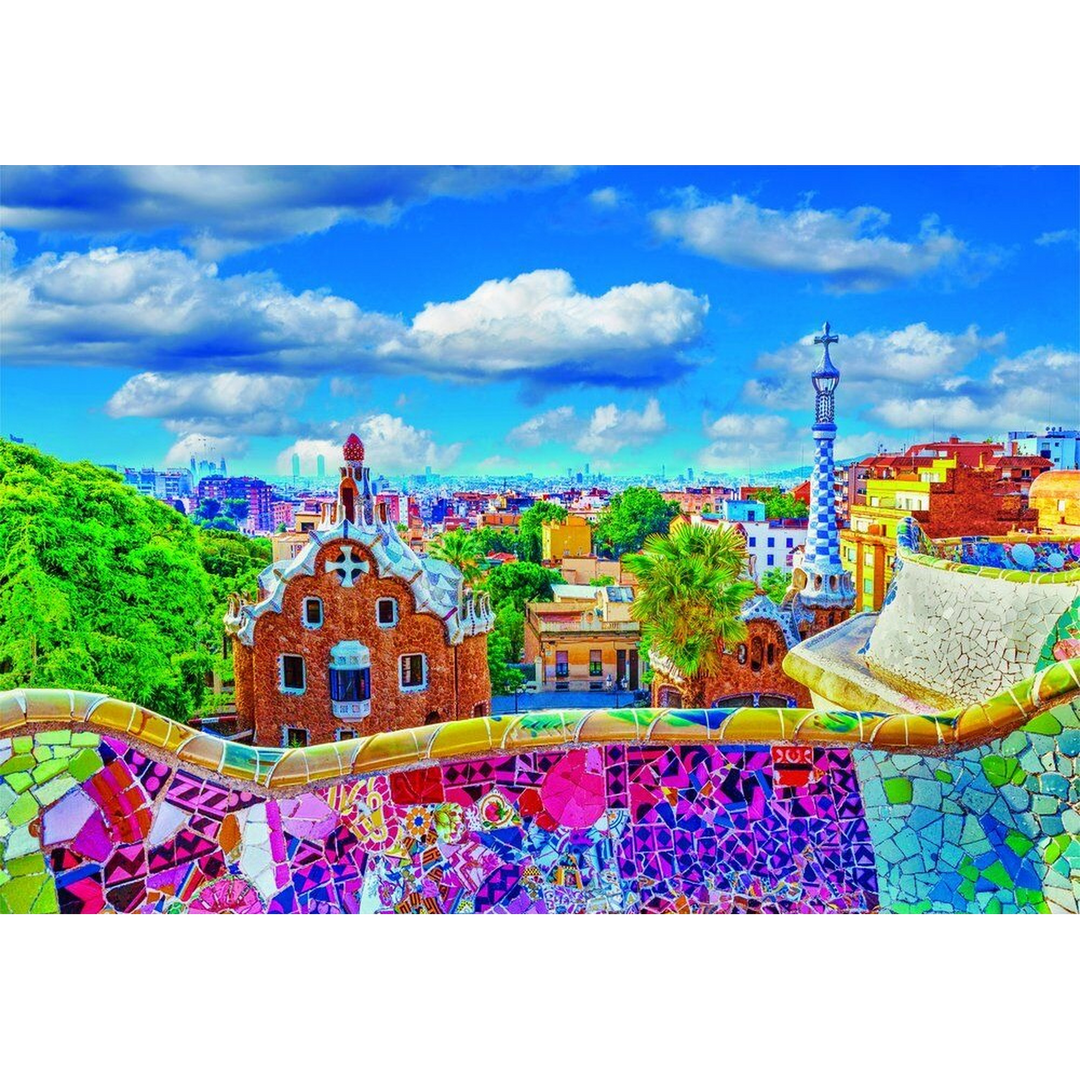 Clementoni Hqc Park Güell, Barcelona Puzzle - 1000 Pcs
