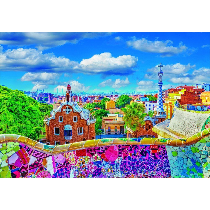 Clementoni Hqc Park Güell, Barcelona Puzzle - 1000 Pcs