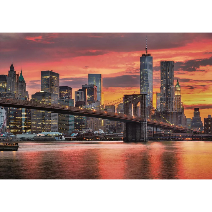Clementoni East River At Dusk Compact Box  Puzzle - 1500 Pcs