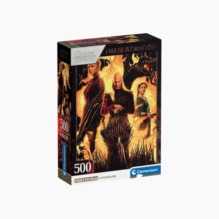 Clementoni House Of Dragon Compact Box Puzzle - 500 Pcs