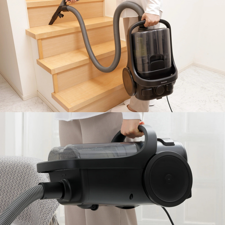 Panasonic Vacuum Cleaner 2000 W , Bagless Canister (Black)