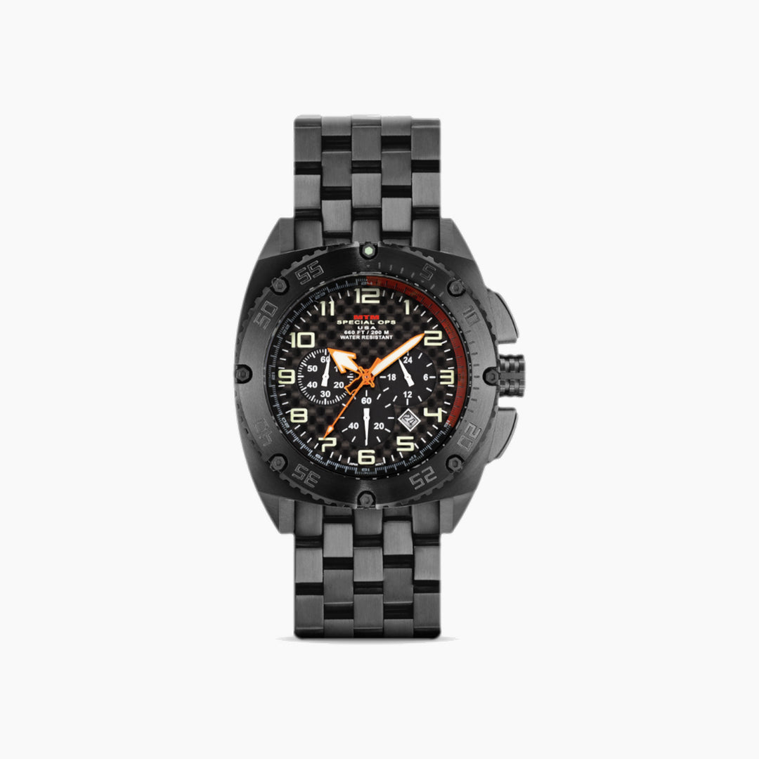 MTM Watches Patriot Black Steel 44MM