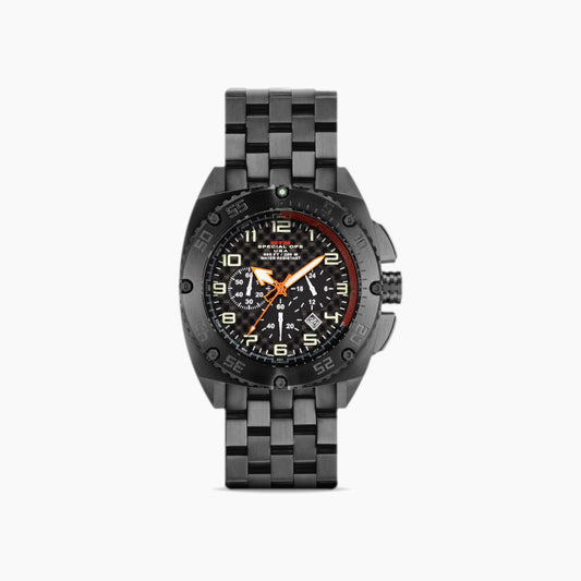 MTM Watches Patriot Black Steel 44MM