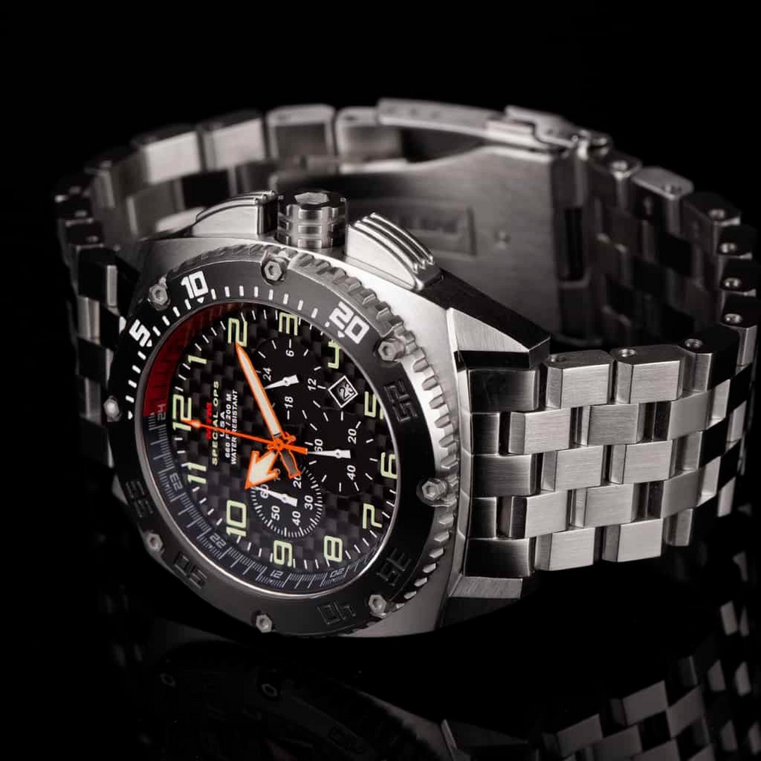 MTM Watches Patriot Black Steel 44MM