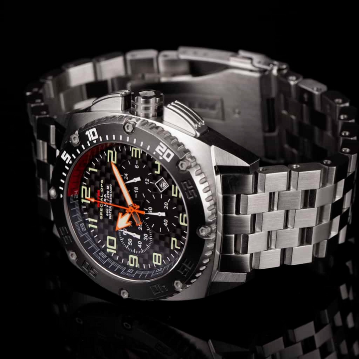 MTM Watches Patriot Black Steel 44MM