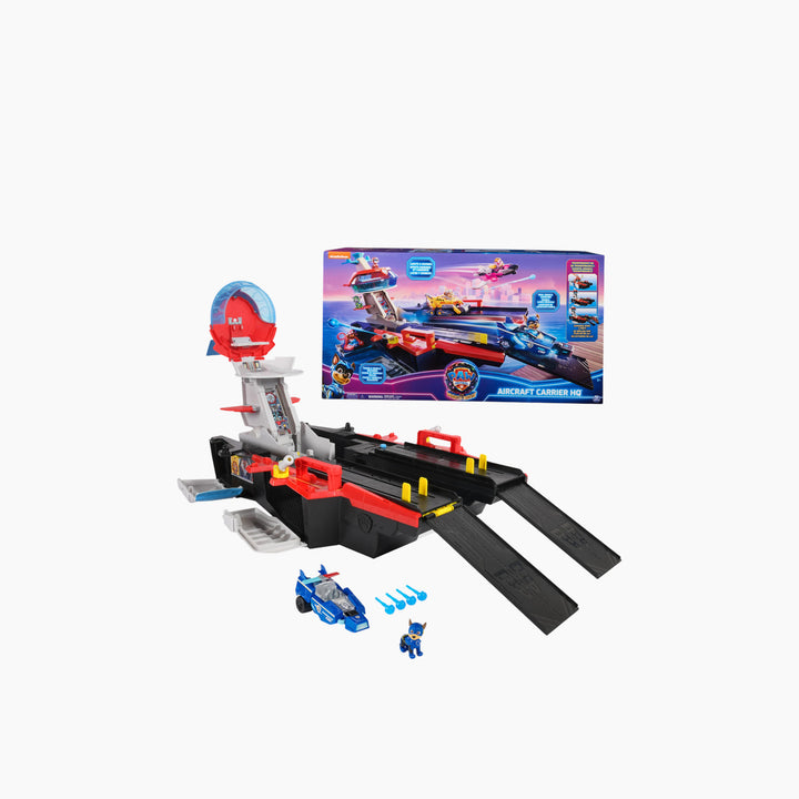 Spin Master Paw Patrol The Mighty Movie Aircraft Carrier Hq