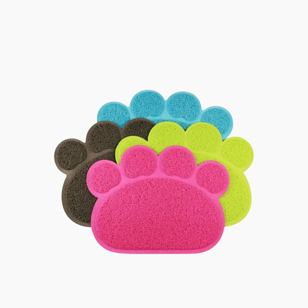 Village Care Paw Shaped Litter Box Mat Mat