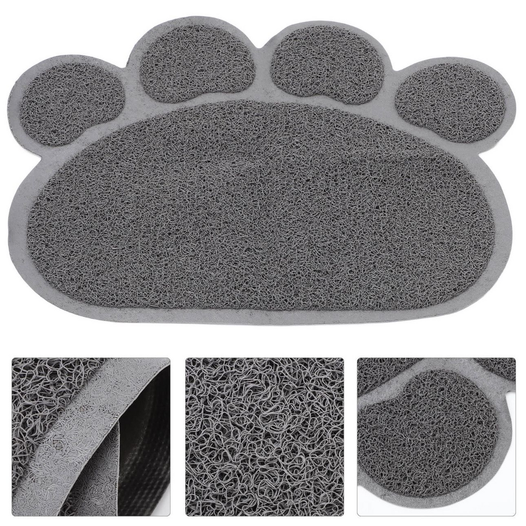 Village Care Paw Shaped Litter Box Mat Mat