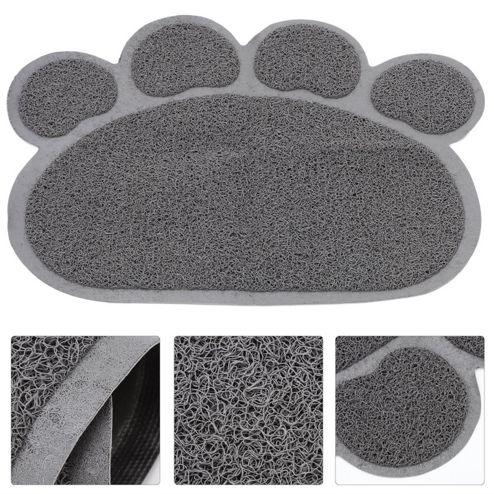 Village Care Paw Shaped Litter Box Mat Mat