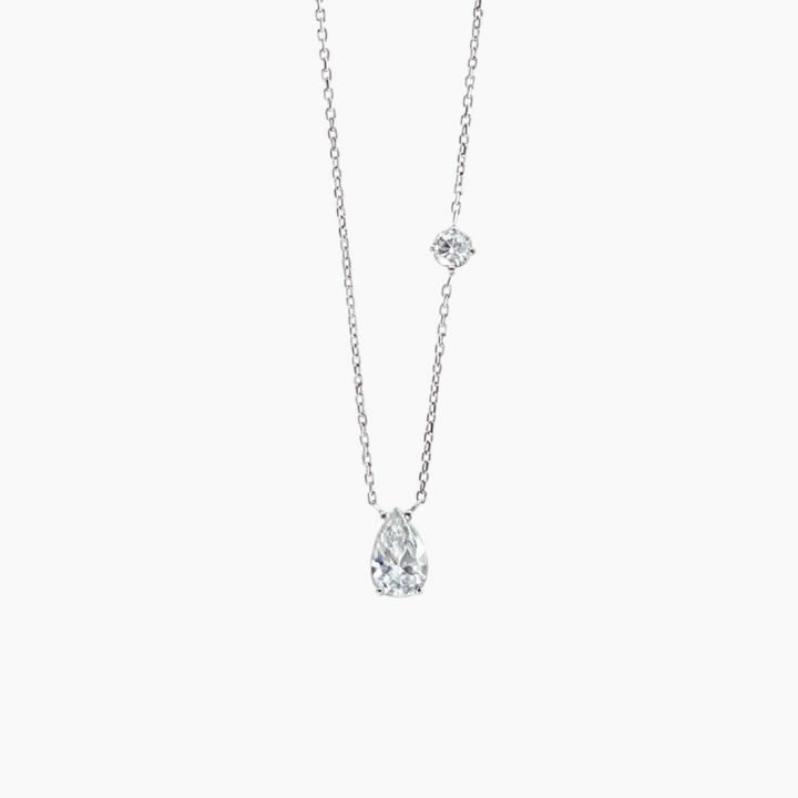 Illumine Gold Pear and Point Pendant Necklace