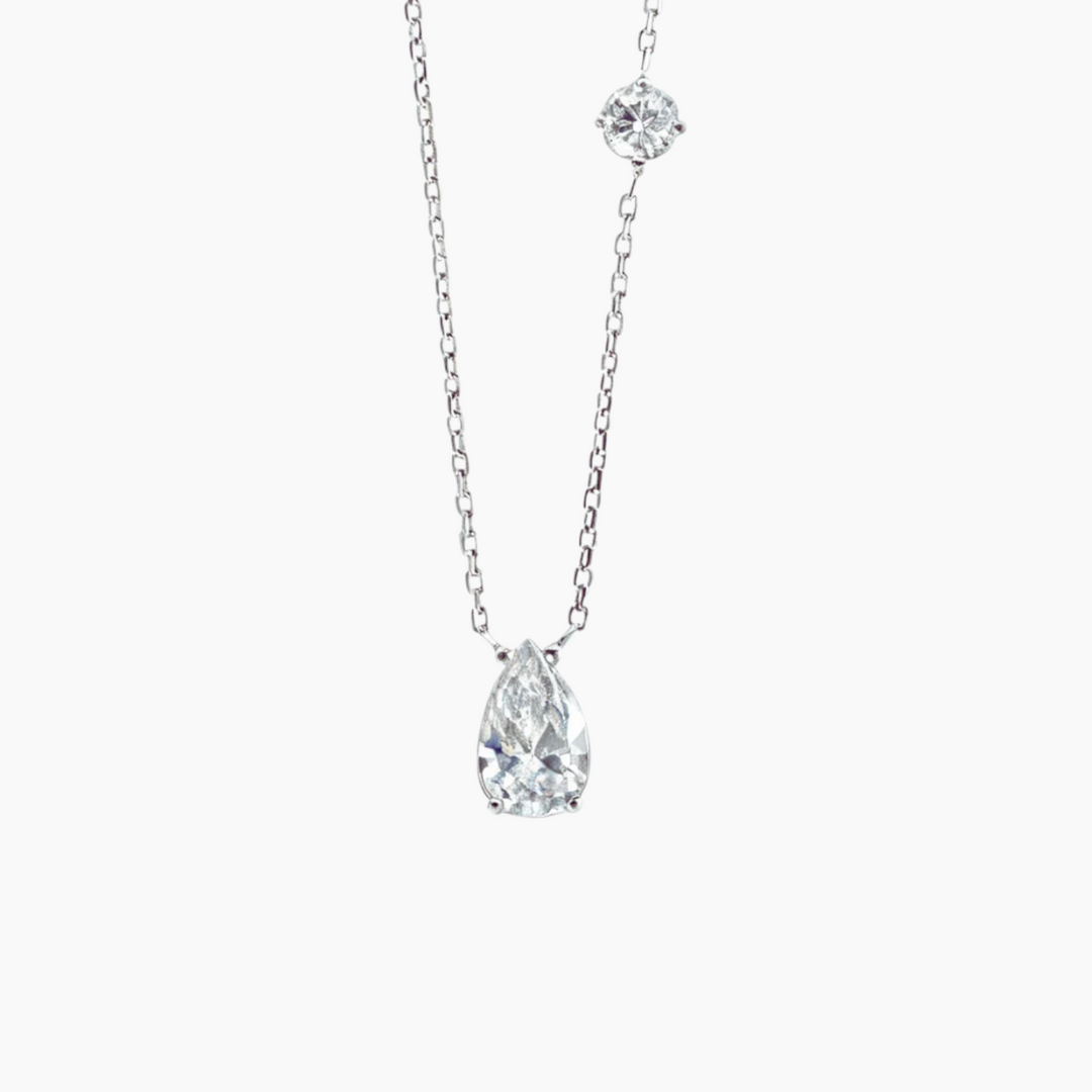 Illumine Gold Pear and Point Pendant Necklace
