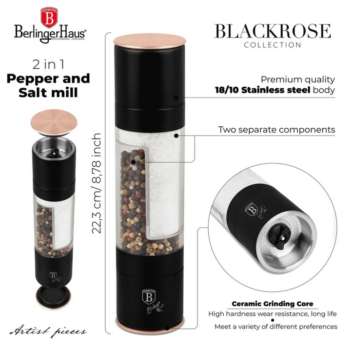 Berlinger Haus Pepper and Salt Mill