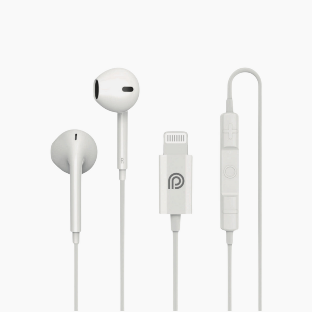 PhonePlanet PP-HF01-C Lightning wired headset with Hi-Fi stereo sound