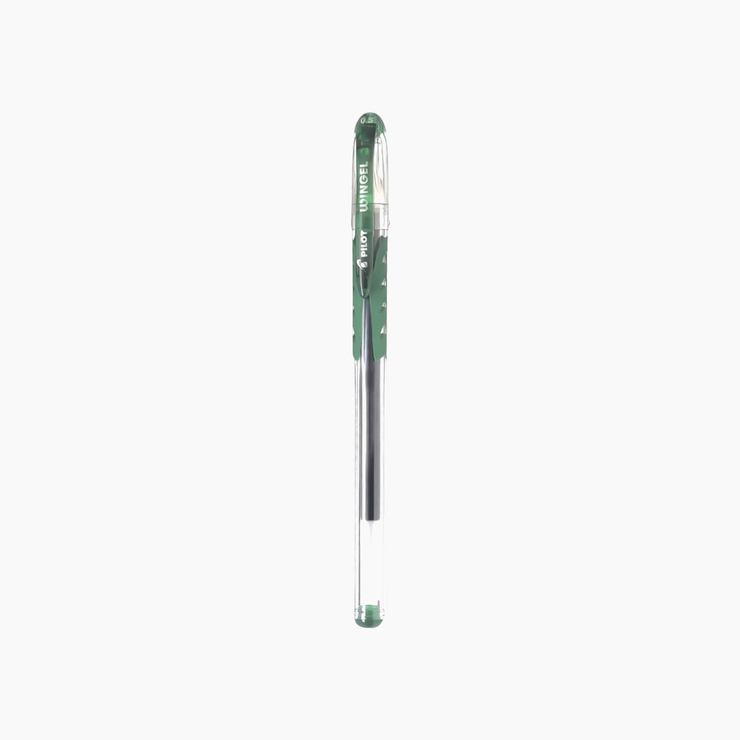 Pilot Wingel green gel pen with 0.7mm tip