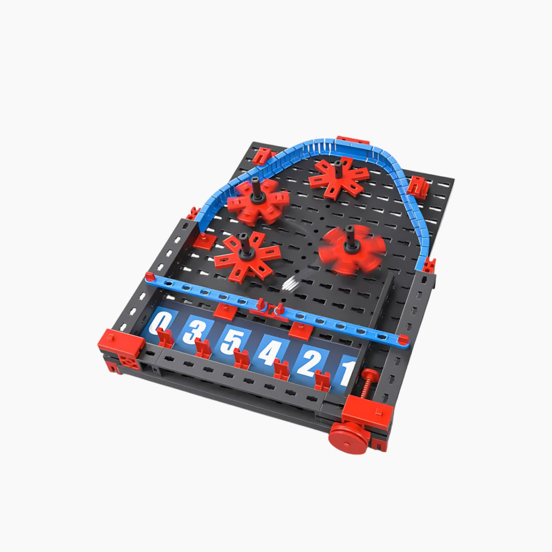 Pinball construction set with blank template