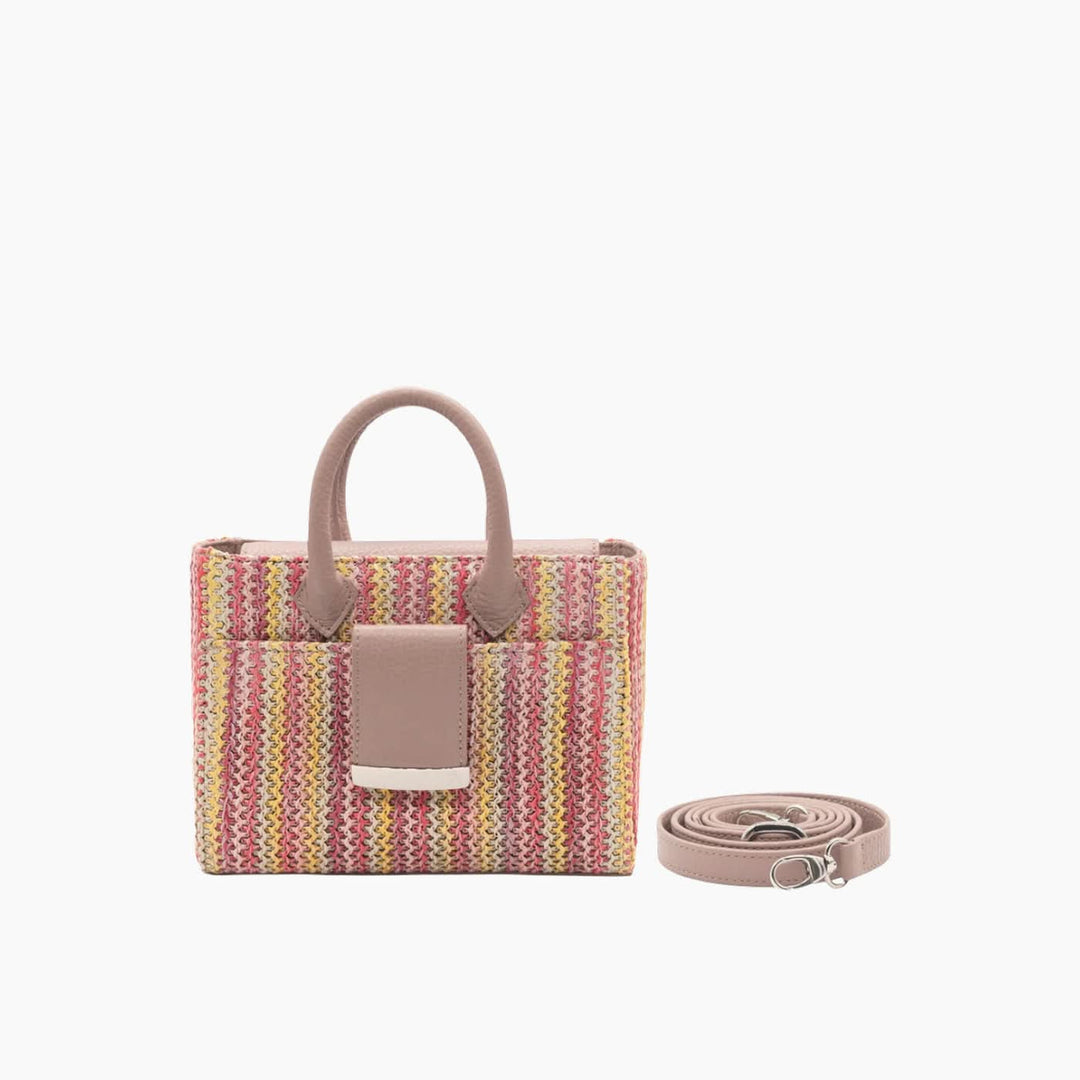 Farah Asmar Raffia Ella Mini Tote