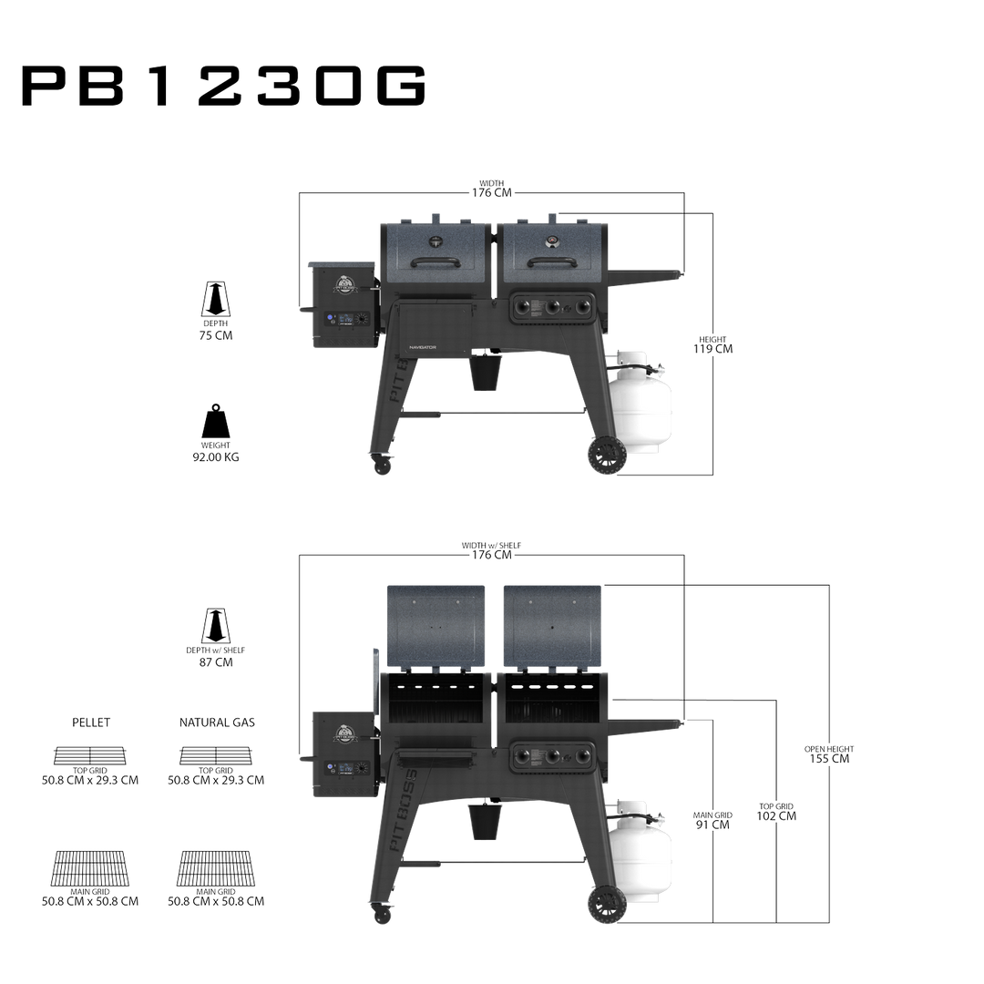 Pit Boss Gas Pellet Combo Grill