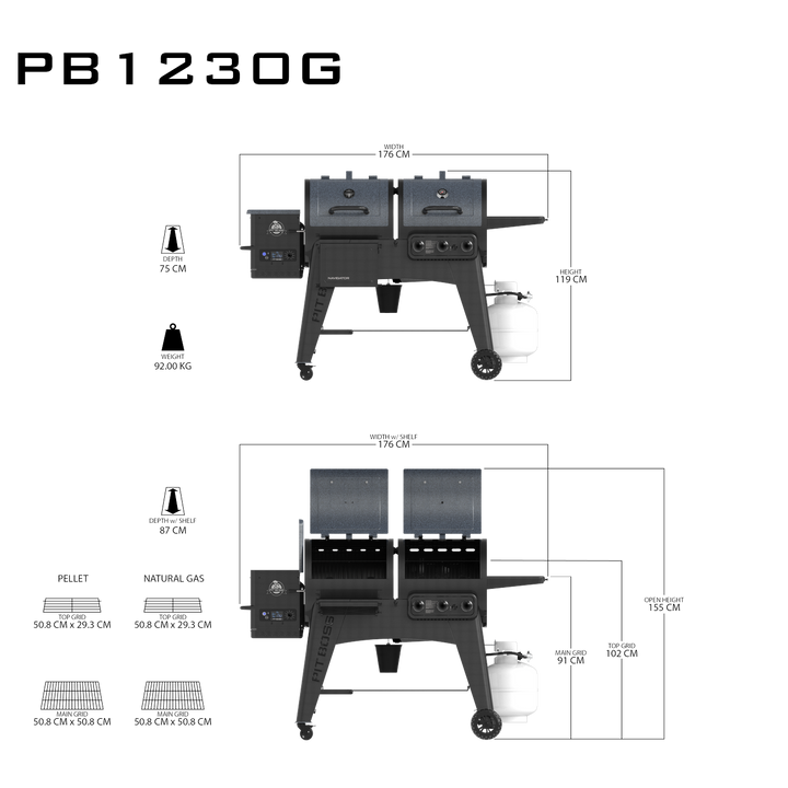Pit Boss Gas Pellet Combo Grill