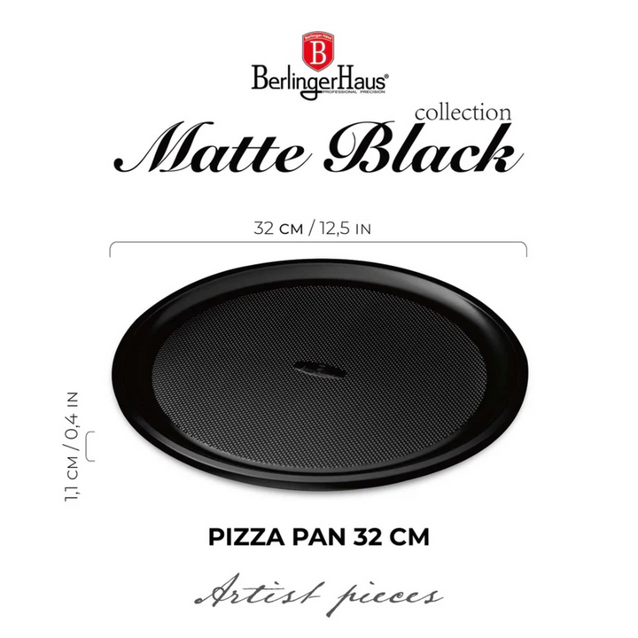 Berlinger Haus Pizza Tray, 32 cm - Matte Black