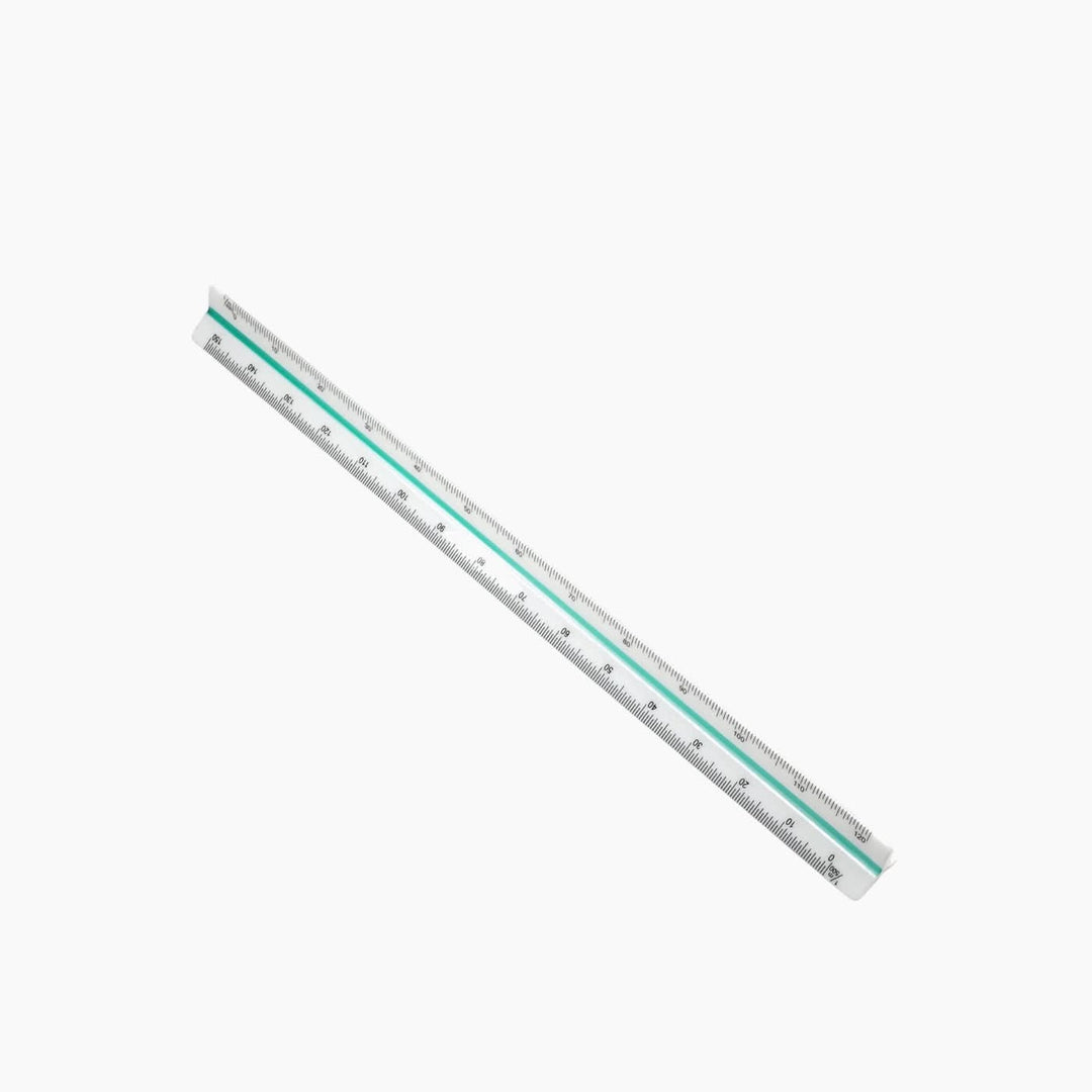 Almashreq Library 30cm plastic triangular scale ruler drafting tool