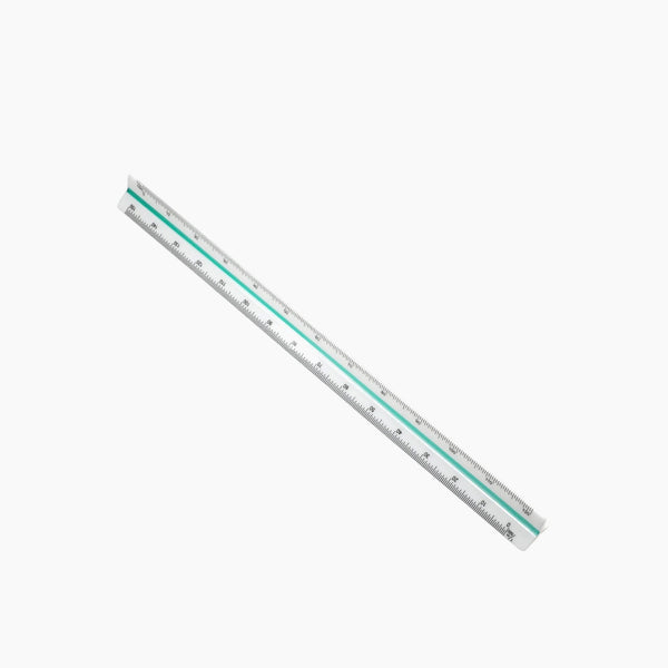 Plastic Triangular Scale Ruler Drafting Tool 30 Cm