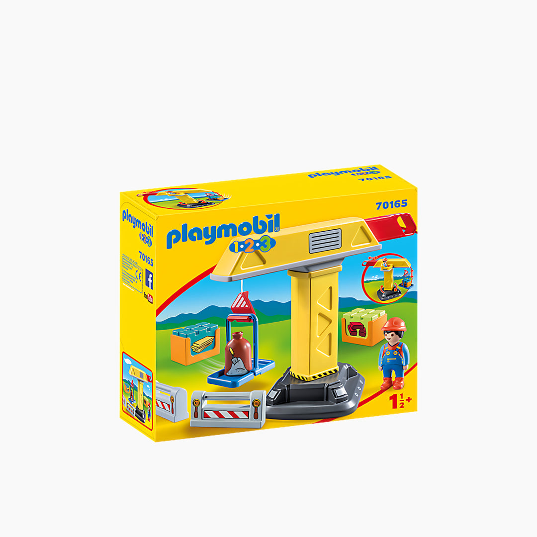 Playmobil 1.2.3 Construction Crane