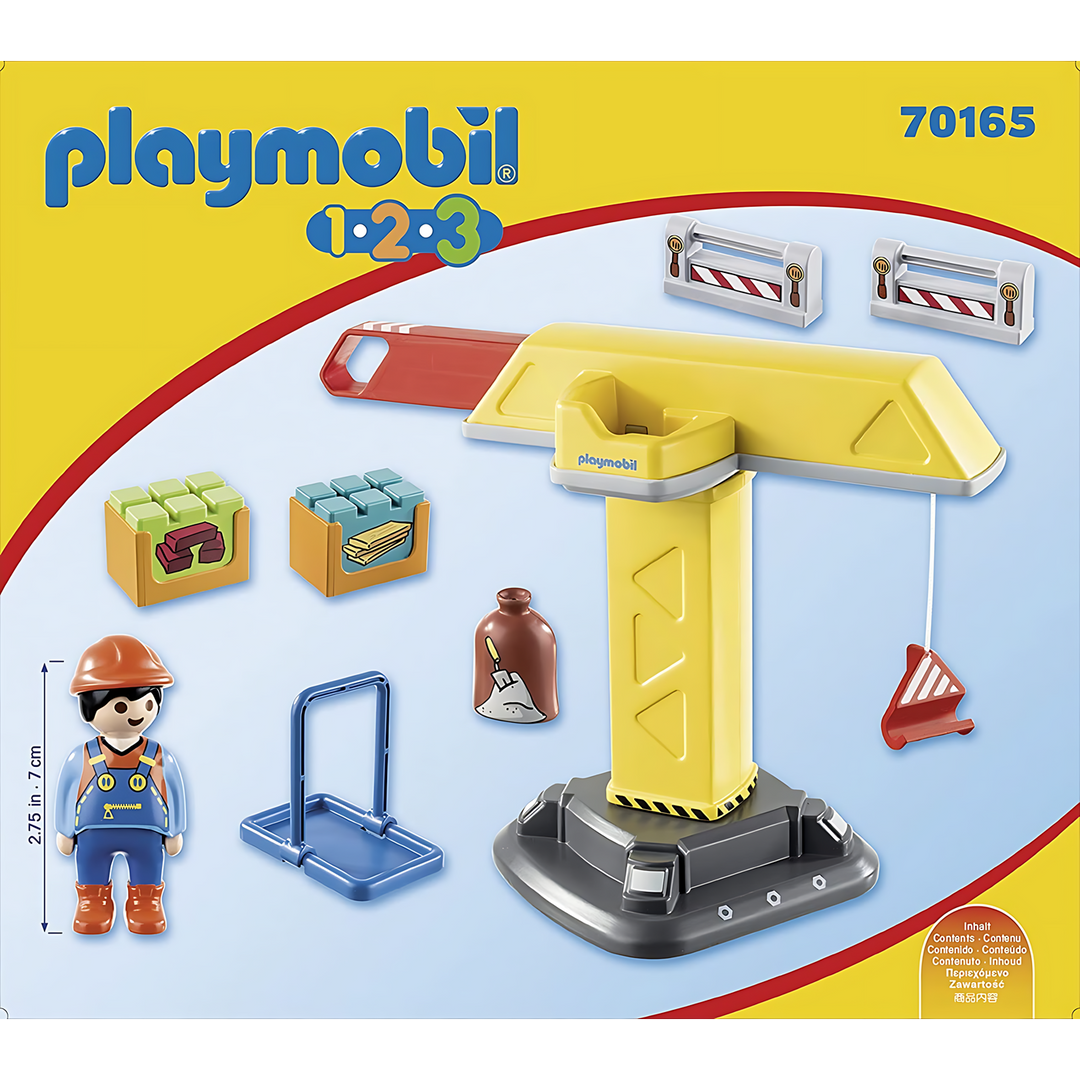 Playmobil 1.2.3 Construction Crane