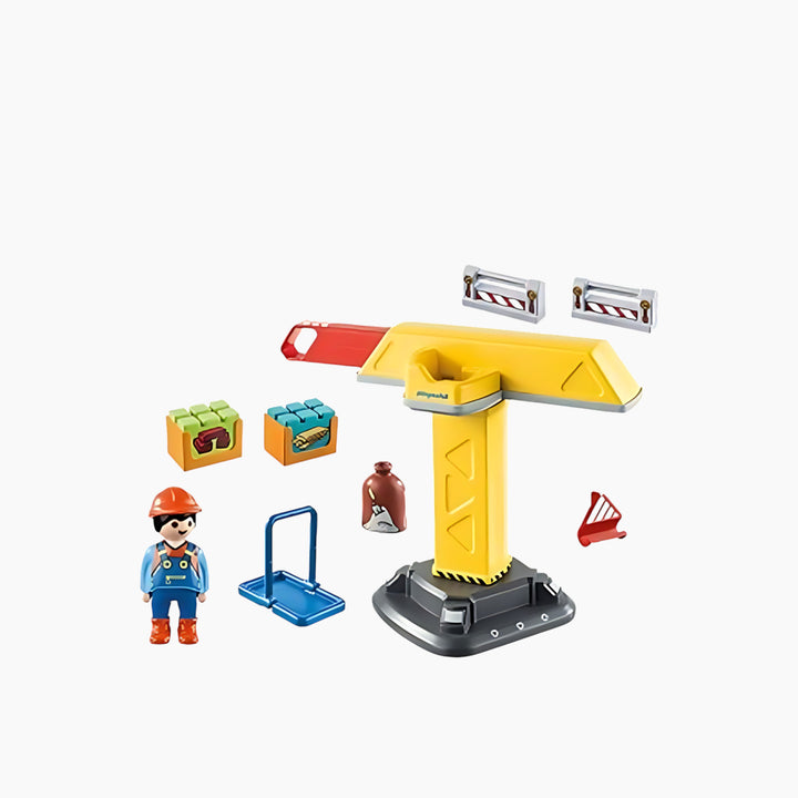 Playmobil 1.2.3 Construction Crane