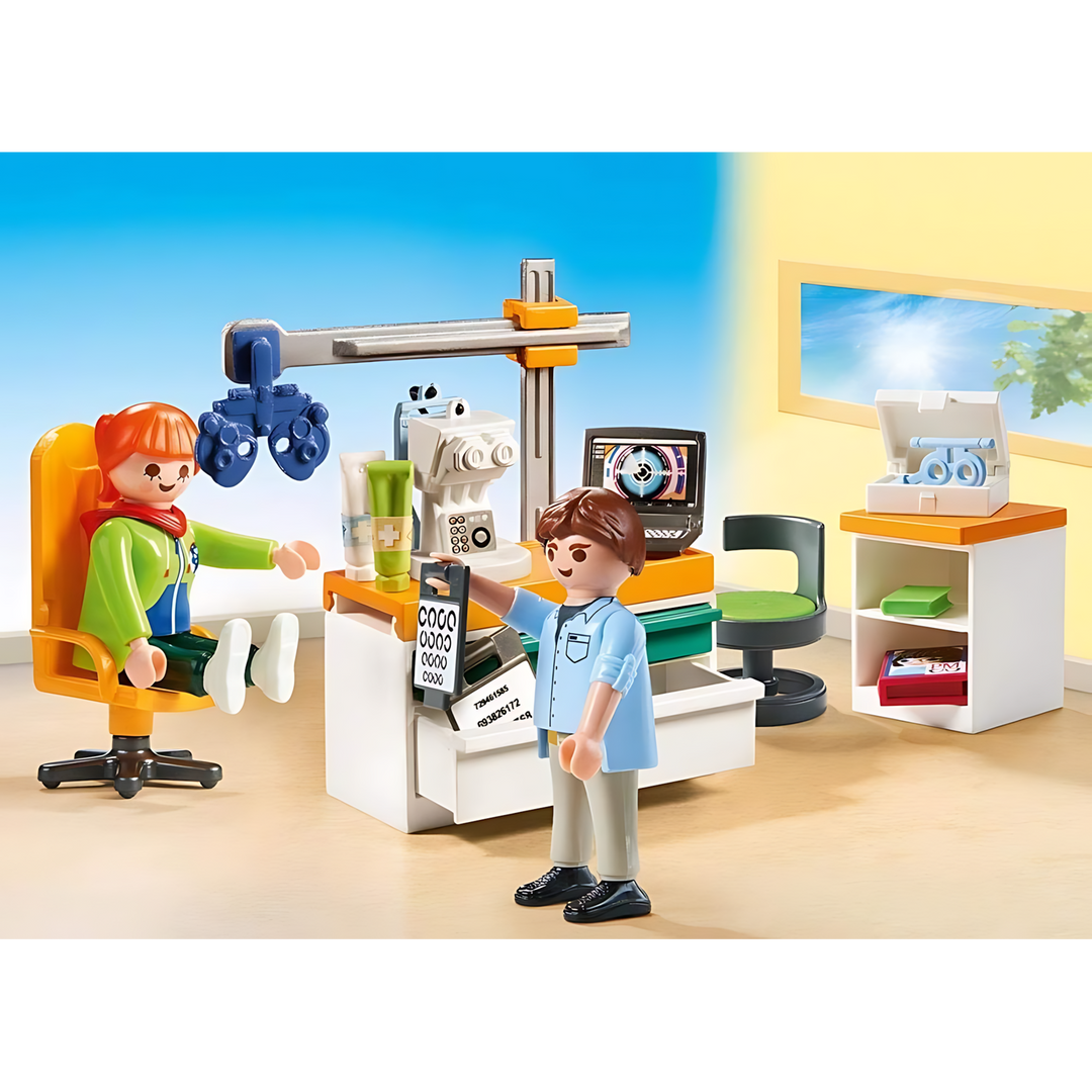 Playmobil Kids City Life Optician 33Pcs 18.7 X 14.2 X 7.2 Cm