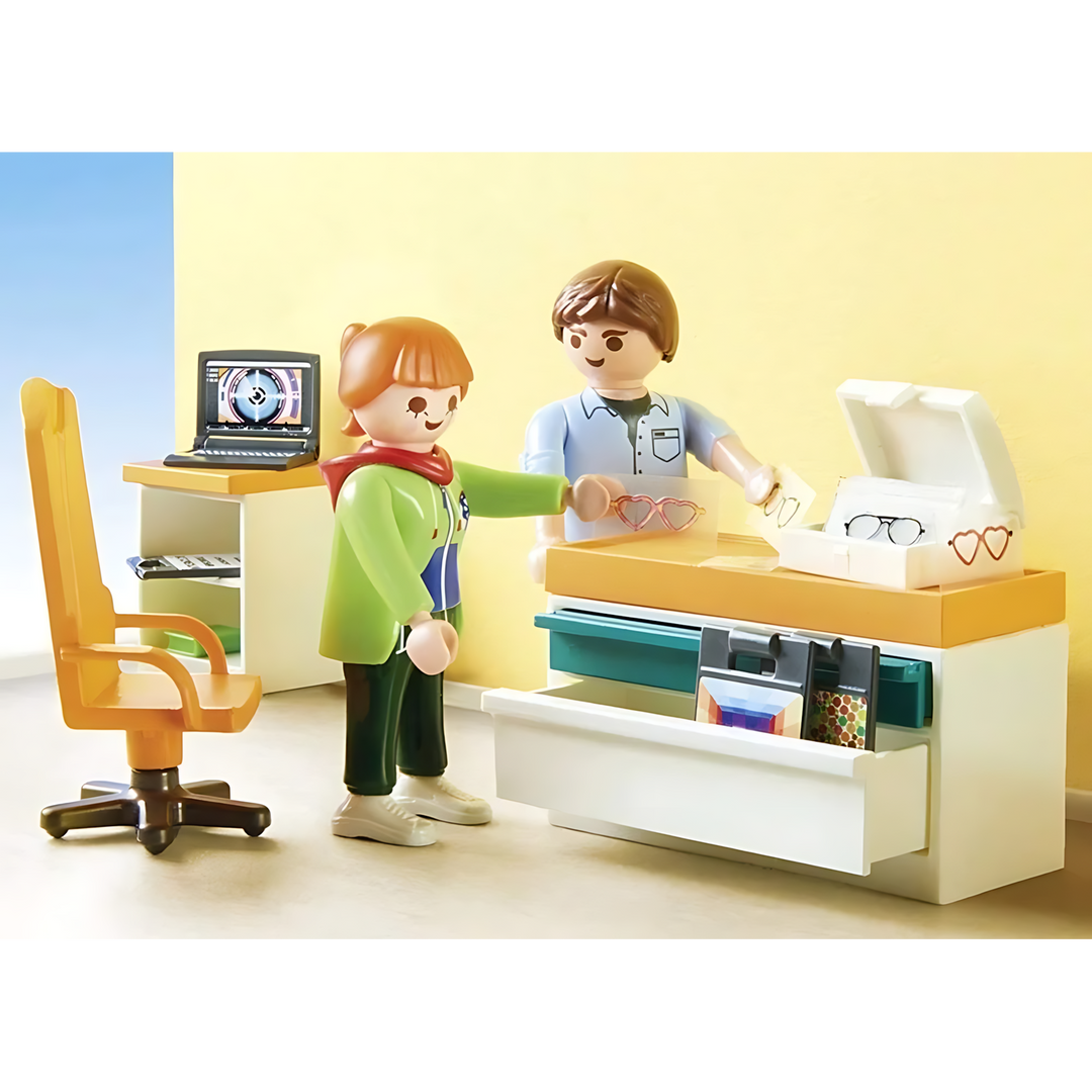 Playmobil Kids City Life Optician 33Pcs 18.7 X 14.2 X 7.2 Cm