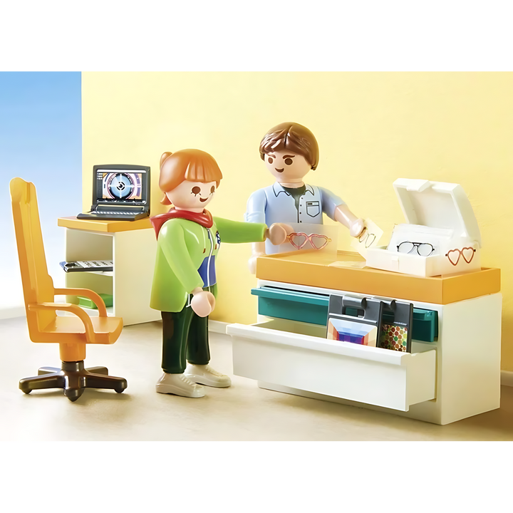 Playmobil Kids City Life Optician 33Pcs 18.7 X 14.2 X 7.2 Cm