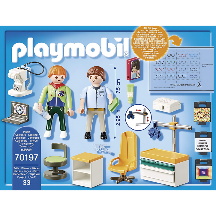 Playmobil Kids City Life Optician 33Pcs 18.7 X 14.2 X 7.2 Cm