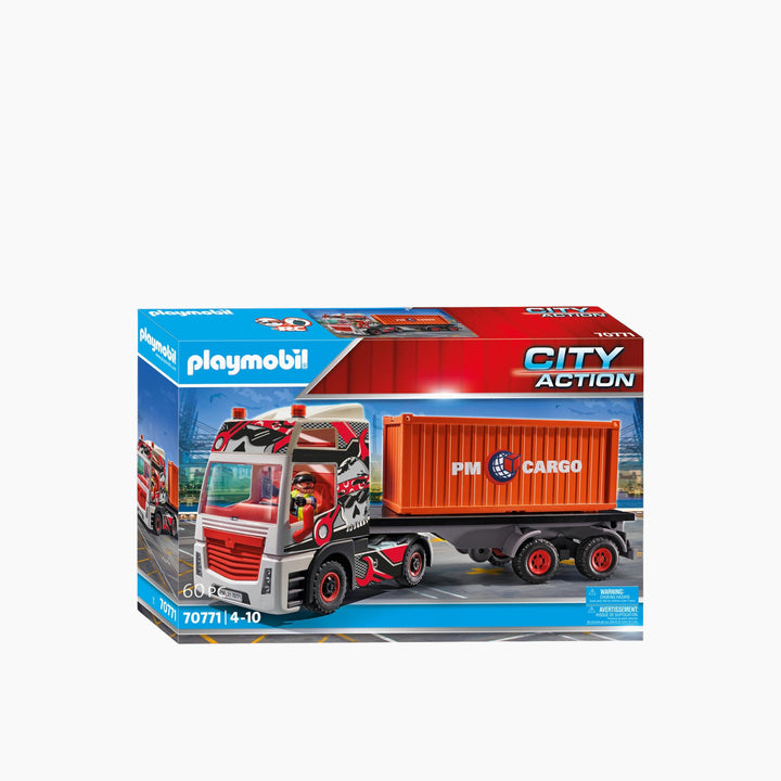 Playmobil Truck With Cargo Container- 60 Pcs