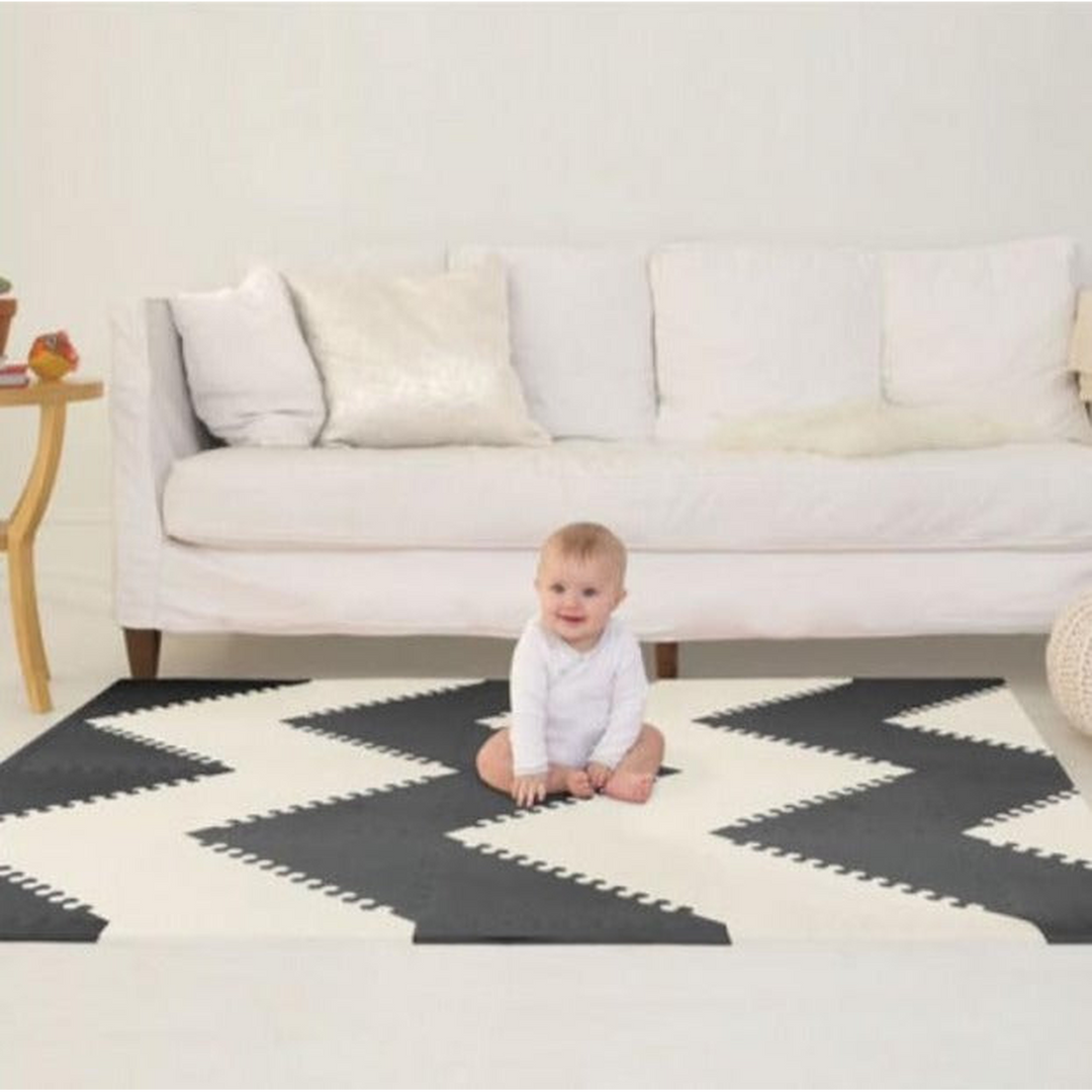 Skip Hop Playspot Geo foam floor tiles with triangle shapes
