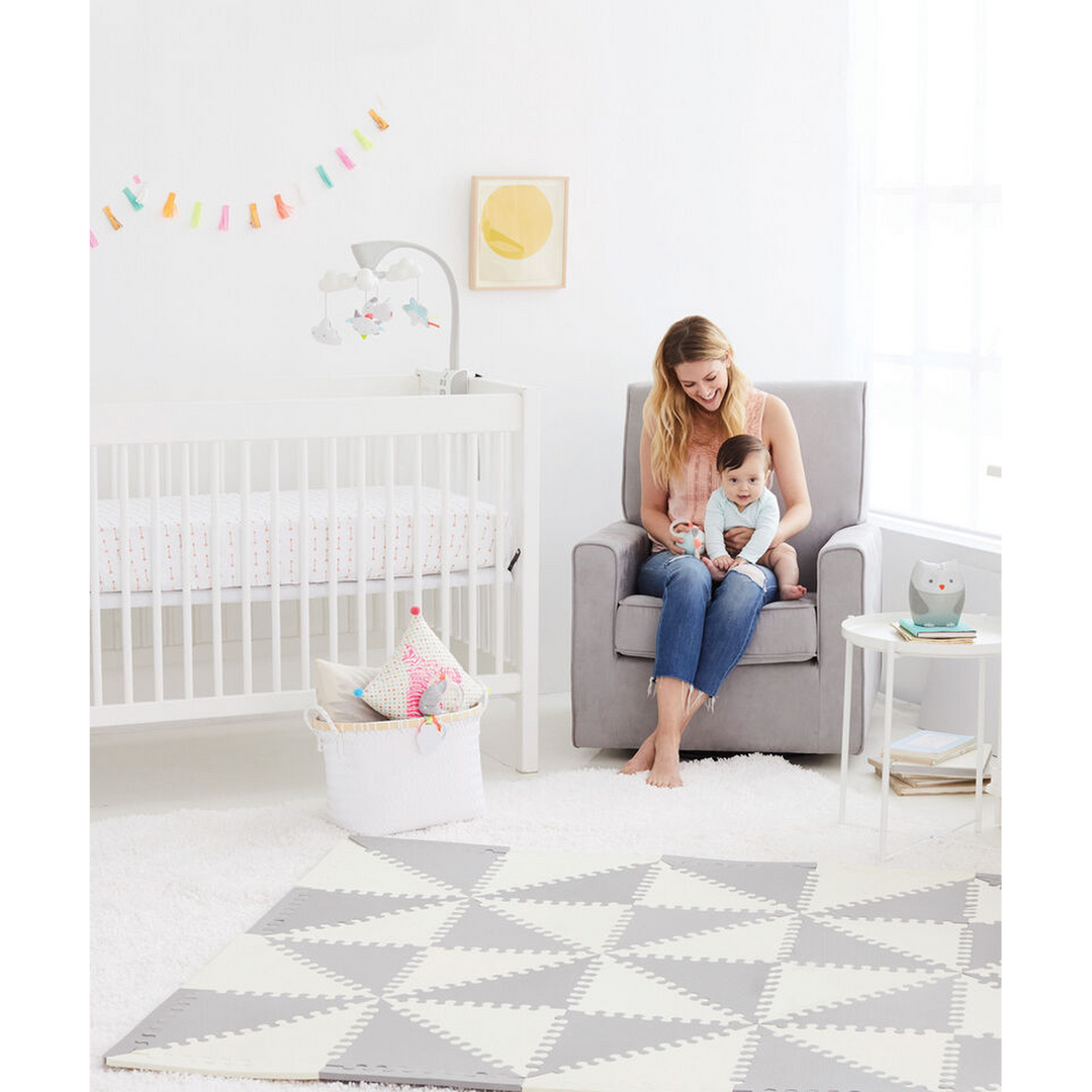 Skip Hop Playspot Geo foam floor tiles with triangle shapes