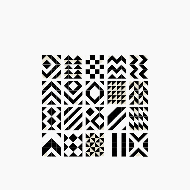 Skip Hop Playspot Geo Foam Floor Tiles in black and cream