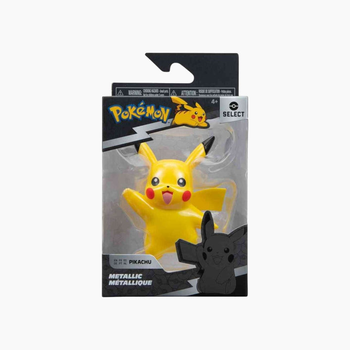 Jazwares Pokemon- Select True Color Metallic 3" Battle Figure Pikachu