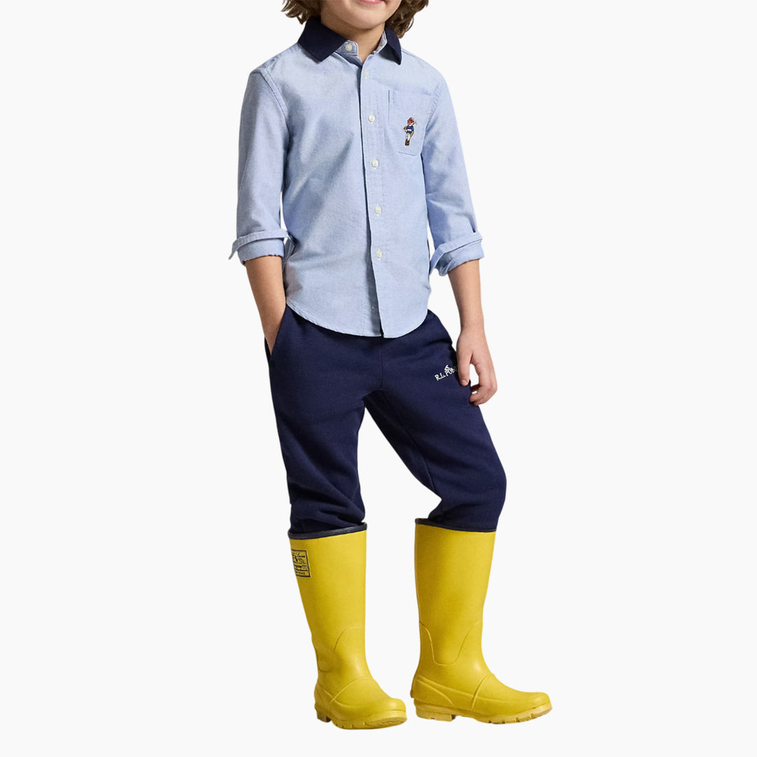 Polo Ralph Lauren Polo Bear Oxford Knit-collar Shirt