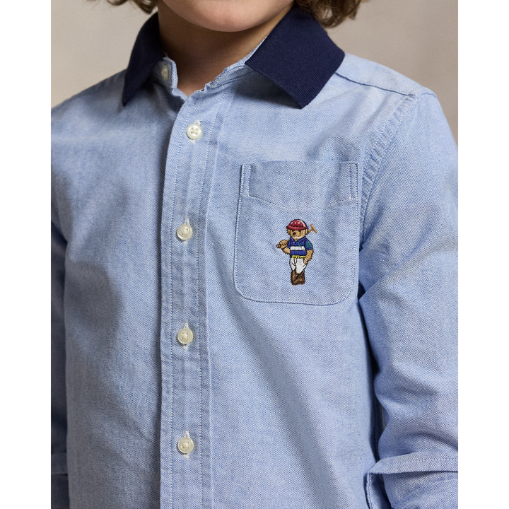 Polo Ralph Lauren Polo Bear Oxford Knit-collar Shirt