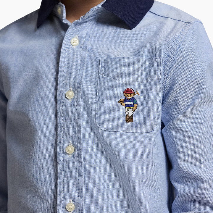 Polo Ralph Lauren Polo Bear Oxford Knit-collar Shirt