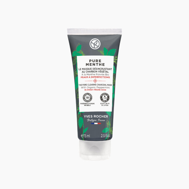Yves Rocher Pore-Purifying Charcoal Mask - Pure Mint