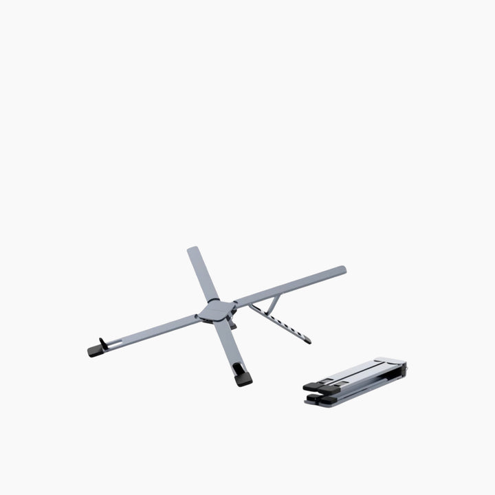 Aluminum foldable X-shape laptop stand